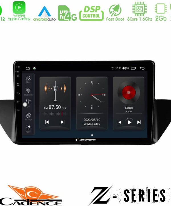 Kimpiris - Cadence Z Series BMW Χ1 E84 8Core Android12 2+32GB Navigation Multimedia Tablet 10"