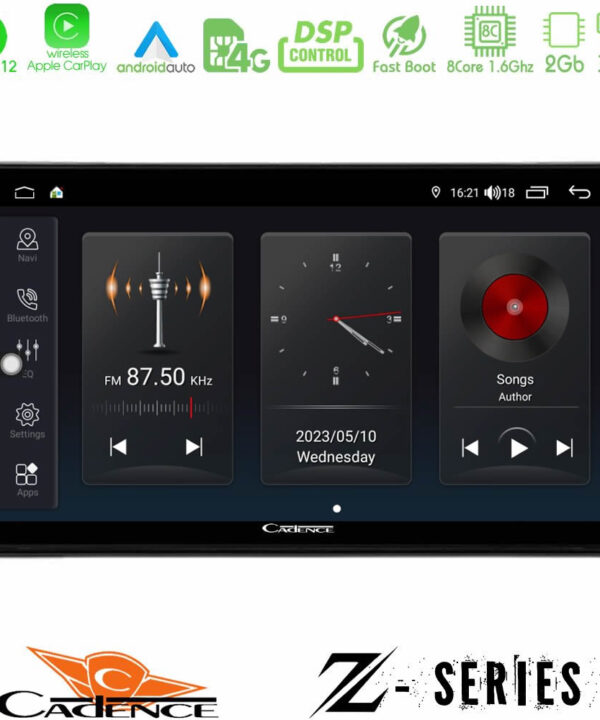 Kimpiris - Cadence Z Series Peugeot Partner / Citroën Berlingo 2008-2018 8Core Android12 2+32GB Navigation Multimedia Tablet 9"