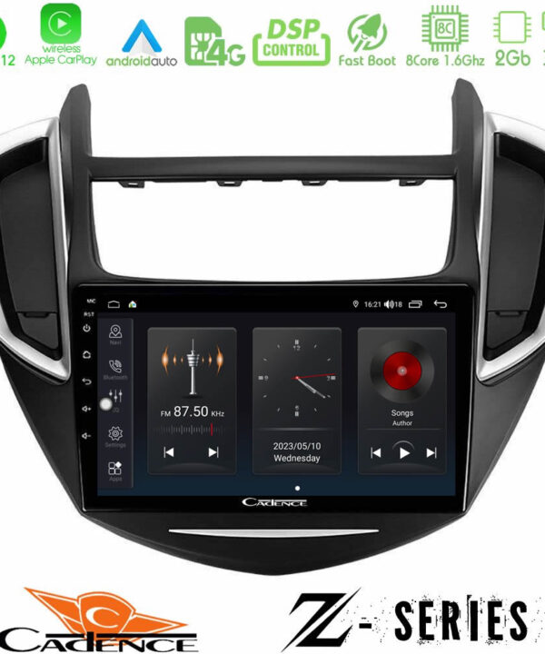 Kimpiris - Cadence Z Series Chevrolet Trax 2013-2020 8core Android12 2+32GB Navigation Multimedia Tablet 9"