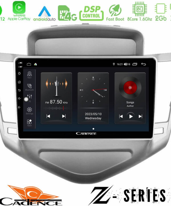 Kimpiris - Cadence Z Series Chevrolet Cruze 2009-2012 8core Android12 2+32GB Navigation Multimedia Tablet 9"