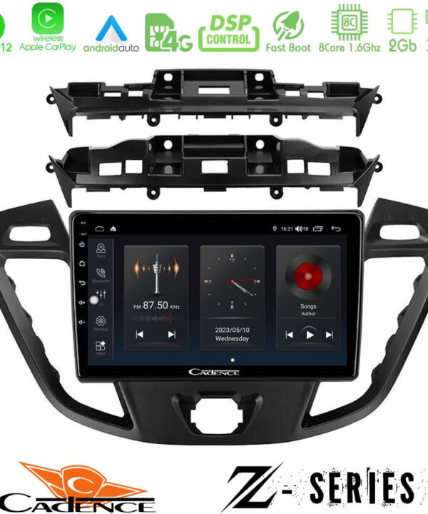Kimpiris - Cadence Z Series Ford Transit Custom/Tourneo Custom 8core Android12 2+32GB Navigation Multimedia Tablet 9"