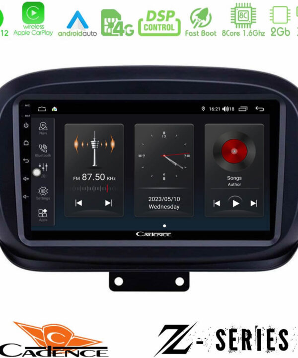 Kimpiris - Cadence Z Series Fiat 500X 8core Android12 2+32GB Navigation Multimedia Tablet 9"