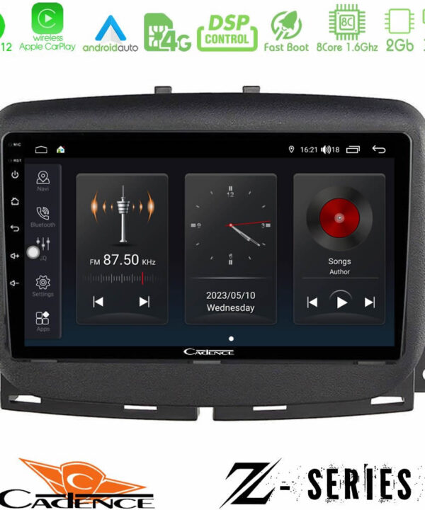 Kimpiris - Cadence Z Series Fiat 500L 8core Android12 2+32GB Navigation Multimedia Tablet 10"
