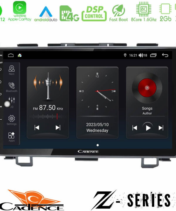 Kimpiris - Cadence Z Series Honda CRV 8core Android12 2+32GB Navigation Multimedia Tablet 9"