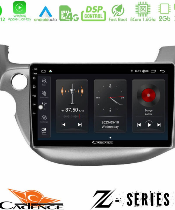 Kimpiris - Cadence Z Series Honda Jazz 2009-2013 8core Android12 2+32GB Navigation Multimedia Tablet 10"