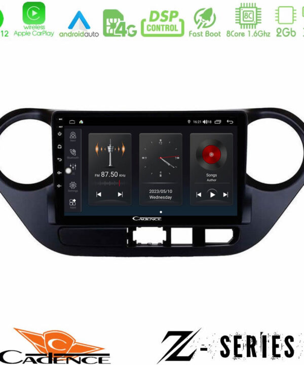 Kimpiris - Cadence Z Series Hyundai i10 2014-2020 8core Android12 2+32GB Navigation Multimedia Tablet 9"