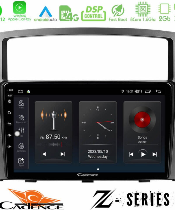 Kimpiris - Cadence Z Series Mitsubishi Pajero 2008-2009 8core Android12 2+32GB Navigation Multimedia Tablet 9"
