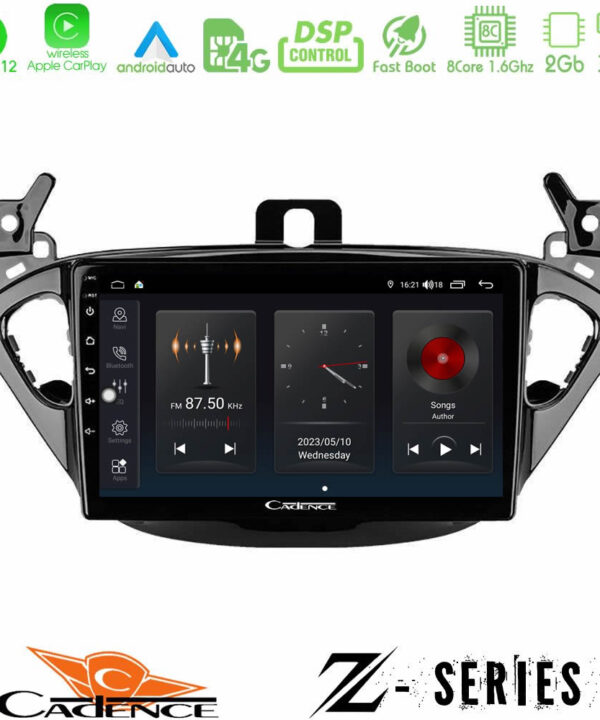 Kimpiris - Cadence Z Series Opel Corsa E/Adam 8core Android12 2+32GB Navigation Multimedia Tablet 9"