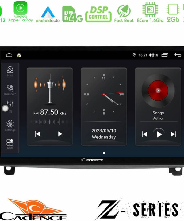 Kimpiris - Cadence Z Series Peugeot 407 8core Android12 2+32GB Navigation Multimedia Tablet 9"