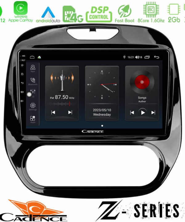 Kimpiris - Cadence Z Series Renault Captur 2013-2019 (Manual AC) 8core Android12 2+32GB Navigation Multimedia Tablet 9"