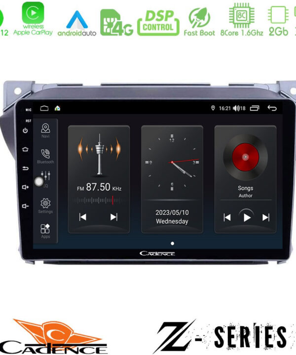 Kimpiris - Cadence Z Series Suzuki Alto & Nissan Pixo 8core Android12 2+32GB Navigation Multimedia Tablet 9"