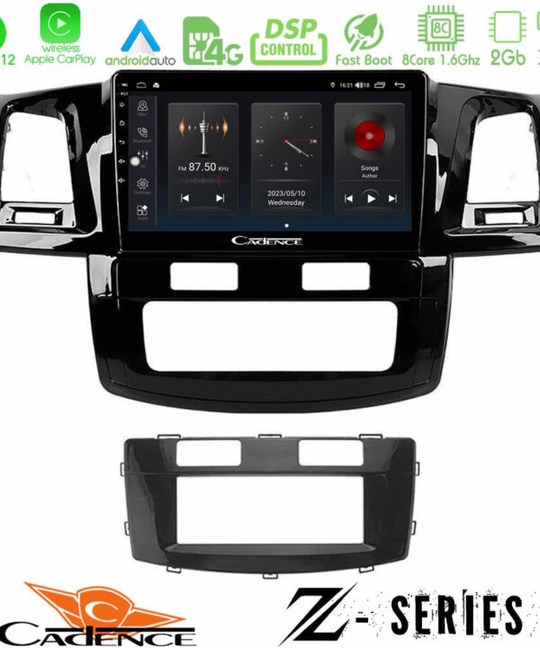 Kimpiris - Cadence Z Series Toyota Hilux 2007-2011 8core Android12 2+32GB Navigation Multimedia Tablet 9"