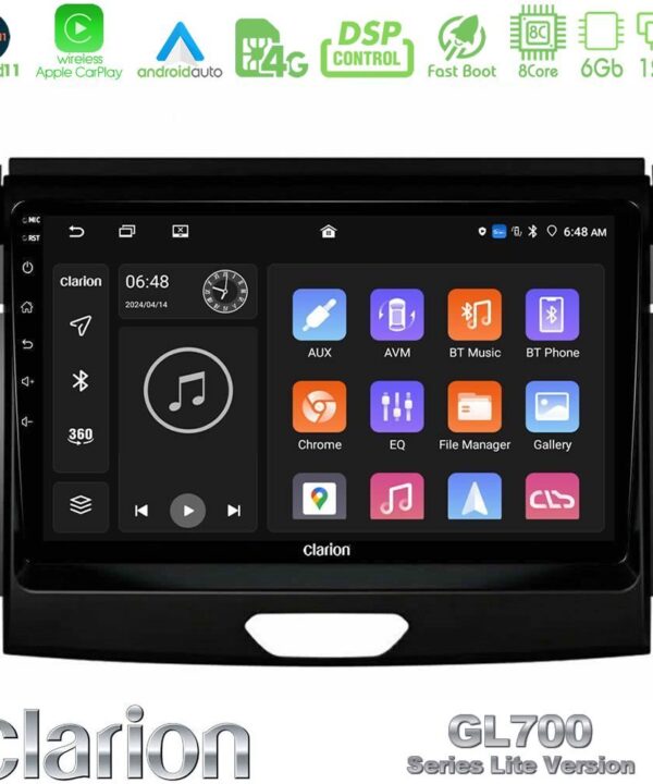 Kimpiris - Clarion GL700 Lite Series 8Core Android11 6+128GB Ford Ranger 2017-2022 Navigation Multimedia Tablet 9" Με Carplay & Android Auto
