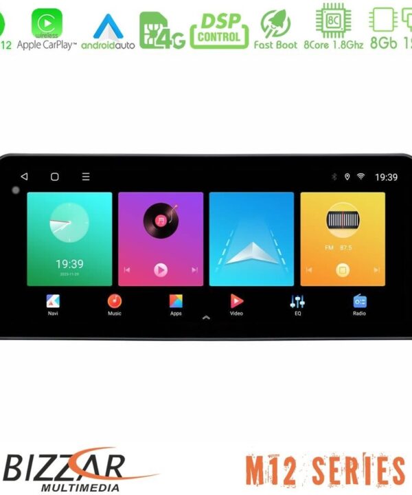 Kimpiris - Bizzar Car Pad M12 Series Mercedes W203 Facelift 8core Android 12 8+128GB Navigation Multimedia Tablet 12.3"