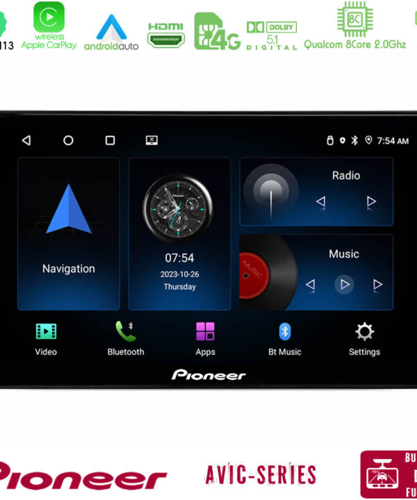 Kimpiris - Pioneer Avic Series 8Core Android13 4+64GB Navigation Multimedia Tablet 9"