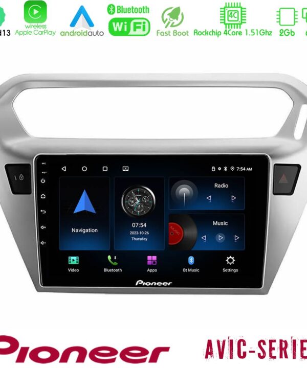 Kimpiris - Pioneer AVIC 4Core Android13 2+64GB Citroën C-Elysée / Peugeot 301 Navigation Multimedia Tablet 9"