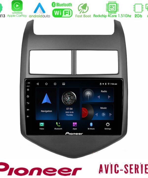 Kimpiris - Pioneer AVIC 4Core Android13 2+64GB Chevrolet Aveo 2011-2017 Navigation Multimedia Tablet 9"