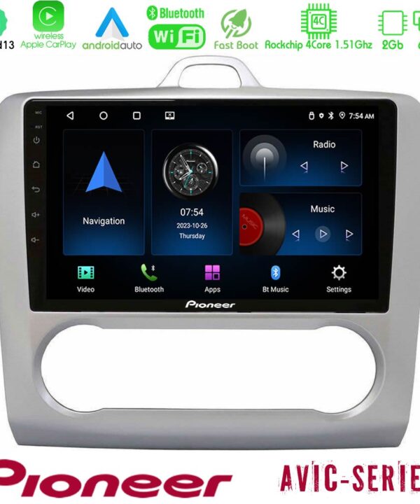 Kimpiris - Pioneer AVIC 4Core Android13 2+64GB Ford Focus Auto AC Navigation Multimedia Tablet 9"