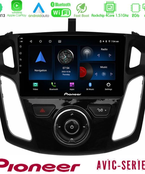 Kimpiris - Pioneer AVIC 4Core Android13 2+64GB Ford Focus 2012-2018 Navigation Multimedia Tablet 9"