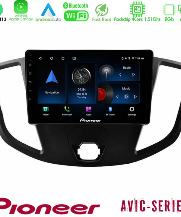 Kimpiris - Pioneer AVIC 4Core Android13 2+64GB Ford Transit 2014-> Navigation Multimedia Tablet 9"