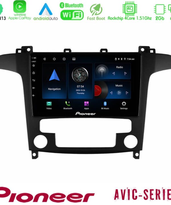 Kimpiris - Pioneer AVIC 4Core Android13 2+64GB Ford S-Max 2006-2012 Navigation Multimedia Tablet 9"