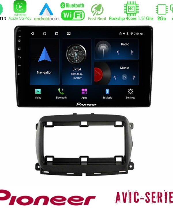 Kimpiris - Pioneer AVIC 4Core Android13 2+64GB  Fiat 500 2016> Navigation Multimedia Tablet 9"
