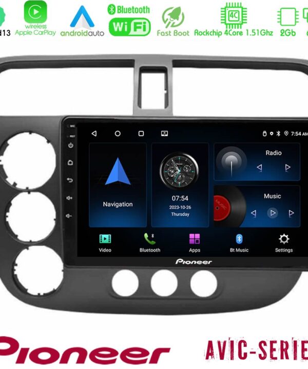Kimpiris - Pioneer AVIC 4Core Android13 2+64GB Honda Civic 2001-2005 Navigation Multimedia Tablet 9"
