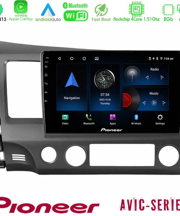 Kimpiris - Pioneer AVIC 4Core Android13 2+64GB Honda Civic 2006-2011 Navigation Multimedia Tablet 9"