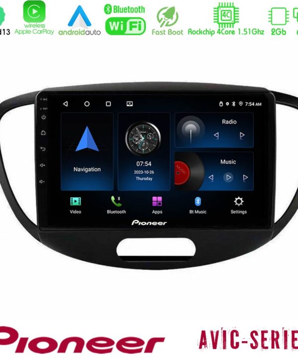 Kimpiris - Pioneer AVIC 4Core Android13 2+64GB Hyundai i10 2008-2014 Navigation Multimedia Tablet 9"
