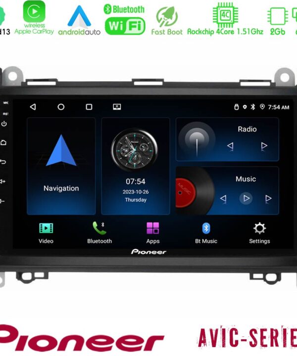 Kimpiris - Pioneer AVIC 4Core Android13 2+64GB Mercedes A/B/Vito/Sprinter Class Navigation Multimedia Tablet 9"