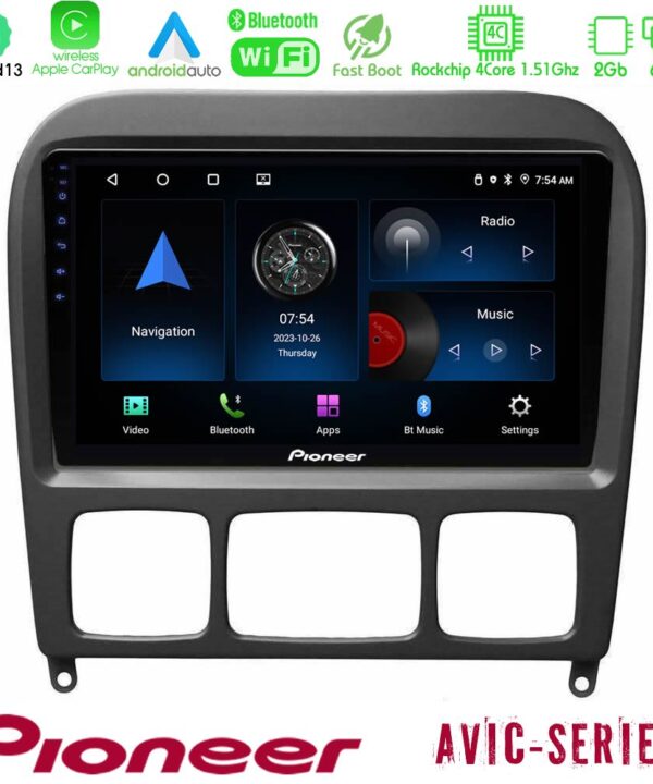 Kimpiris - Pioneer AVIC 4Core Android13 2+64GB Mercedes S Class 1999-2004 (W220) Navigation Multimedia Tablet 9"