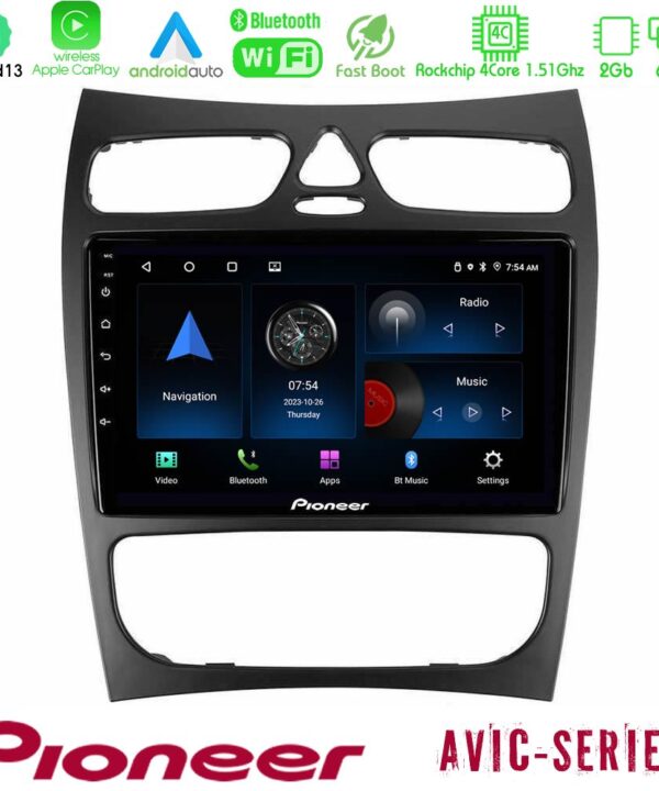 Kimpiris - Pioneer AVIC 4Core Android13 2+64GB Mercedes CLK Class W209 2000-2004 Navigation Multimedia Tablet 9"