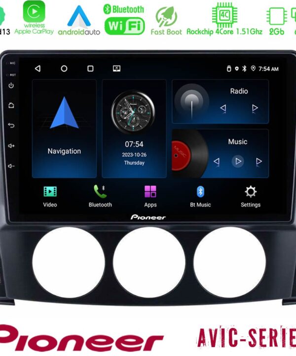 Kimpiris - Pioneer AVIC 4Core Android13 2+64GB Mazda MX-5 2006-2008 Navigation Multimedia Tablet 9"