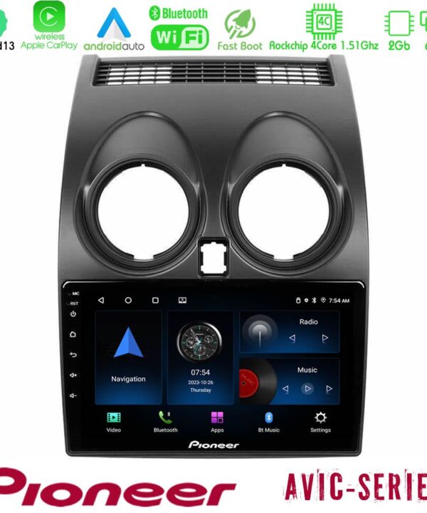 Kimpiris - Pioneer AVIC 4Core Android13 2+64GB Nissan Qashqai J10 Navigation Multimedia Tablet 9"