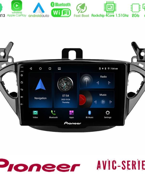Kimpiris - Pioneer AVIC 4Core Android13 2+64GB Opel Corsa E/Adam Navigation Multimedia Tablet 9"