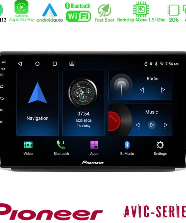 Kimpiris - Pioneer AVIC 4Core Android13 2+64GB Peugeot 208/2008 Navigation Multimedia Tablet 10"
