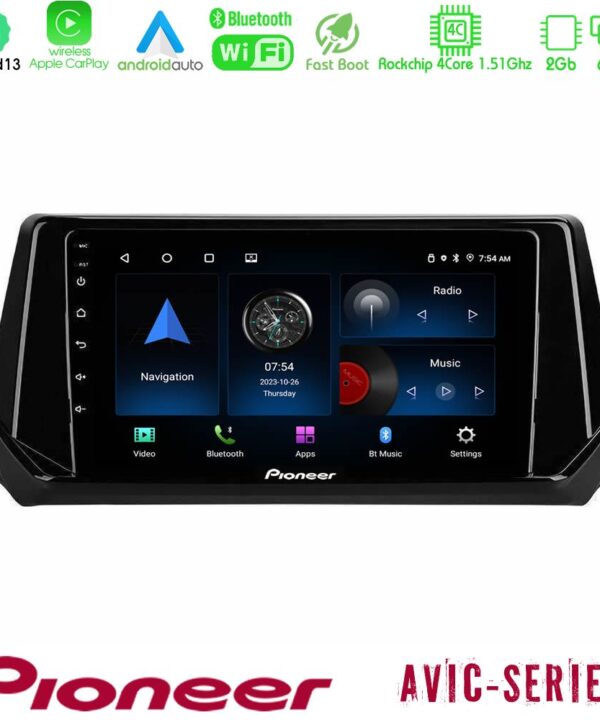 Kimpiris - Pioneer AVIC 4Core Android13 2+64GB Peugeot 208 2019-2023 Navigation Multimedia Tablet 9"
