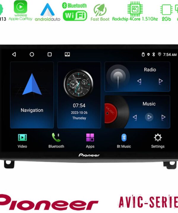 Kimpiris - Pioneer AVIC 4Core Android13 2+64GB Peugeot 407 Navigation Multimedia Tablet 9"