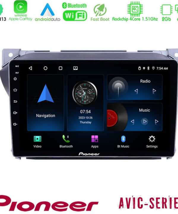 Kimpiris - Pioneer AVIC 4Core Android13 2+64GB Suzuki Alto & Nissan Pixo Navigation Multimedia Tablet 9"
