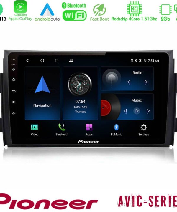 Kimpiris - Pioneer AVIC 4Core Android13 2+64GB Suzuki SX4 2006-2014 Fiat Sedici 2006-2014 Navigation Multimedia Tablet 9"