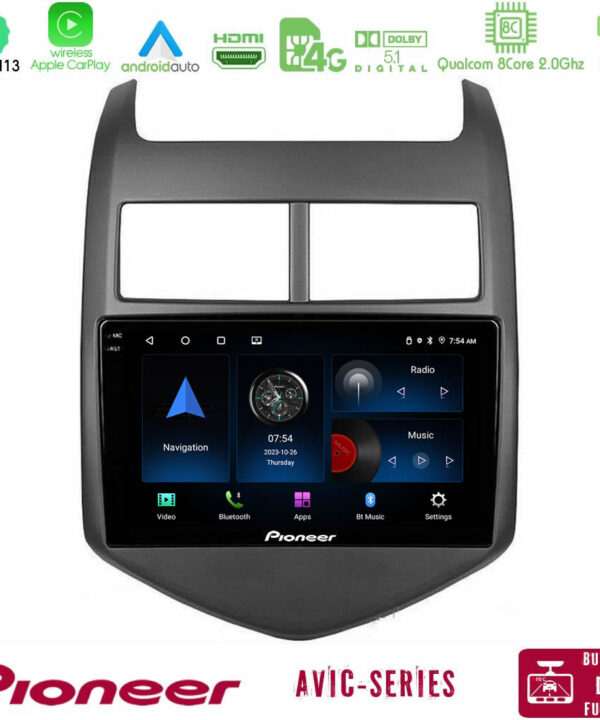 Kimpiris - Pioneer AVIC 8Core Android13 4+64GB Chevrolet Aveo 2011-2017 Navigation Multimedia Tablet 9"