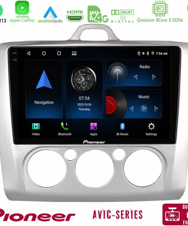 Kimpiris - Pioneer AVIC 8Core Android13 4+64GB Ford Focus Manual AC Navigation Multimedia Tablet 9"