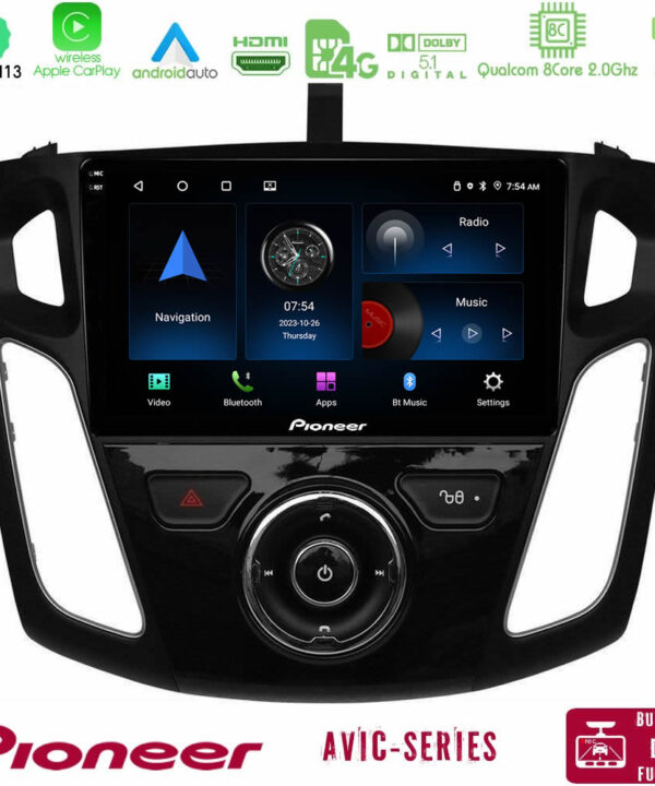 Kimpiris - Pioneer AVIC 8Core Android13 4+64GB Ford Focus 2012-2018 Navigation Multimedia Tablet 9"