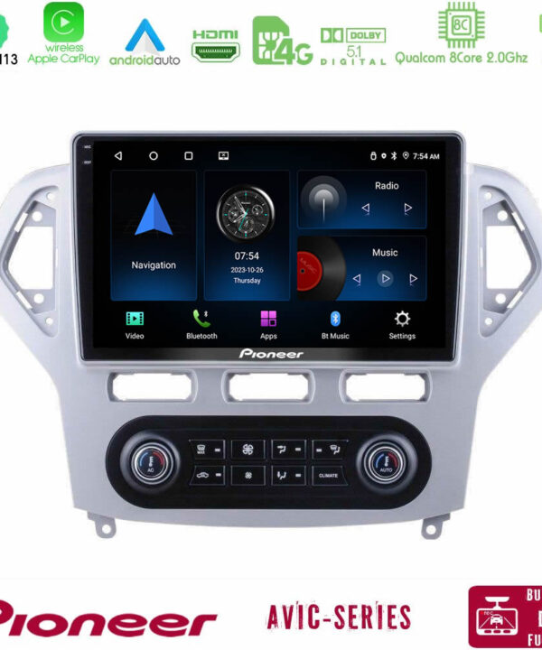 Kimpiris - Pioneer AVIC 8Core Android13 4+64GB Ford Mondeo 2007-2011 (Auto A/C) Navigation Multimedia Tablet 9"