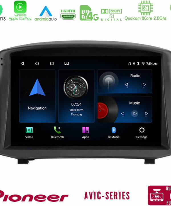 Kimpiris - Pioneer AVIC 8Core Android13 4+64GB Ford Fiesta 2008-2016 Navigation Multimedia Tablet 9" (Oem Style)