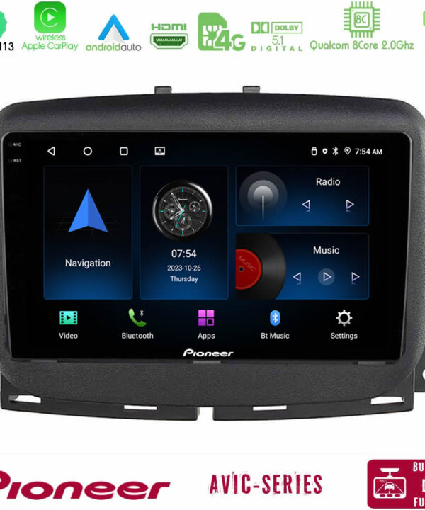 Kimpiris - Pioneer AVIC 8Core Android13 4+64GB Fiat 500L Navigation Multimedia Tablet 10"