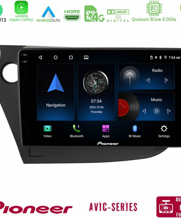Kimpiris - Pioneer AVIC 8Core Android13 4+64GB Honda Insight 2009-2015 Navigation Multimedia Tablet 9"