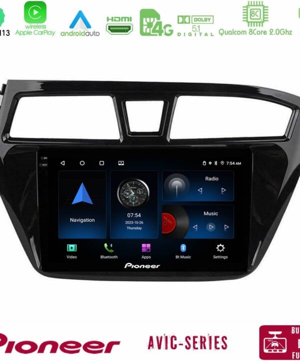 Kimpiris - Pioneer AVIC 8Core Android13 4+64GB Hyundai i20 2014-2018 Navigation Multimedia Tablet 9"