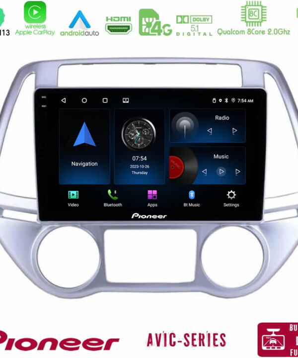 Kimpiris - Pioneer AVIC 8Core Android13 4+64GB Hyundai i20 2012-2014 Navigation Multimedia Tablet 9"
