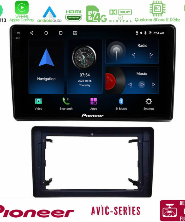 Kimpiris - Pioneer AVIC 8Core Android13 4+64GB Chrysler / Dodge / Jeep Navigation Multimedia Tablet 10"